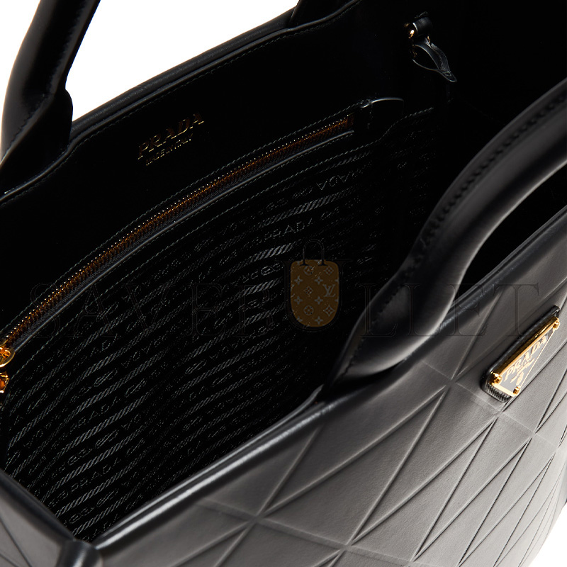 Pra*a symbole large leather bag 1ba377 (39*30*11.5cm)